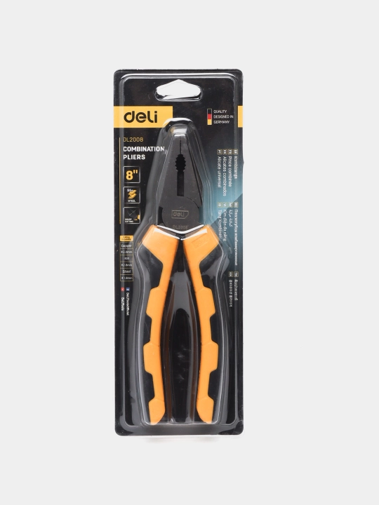 Плоскогубцы Deli EDL2008, 8" - 