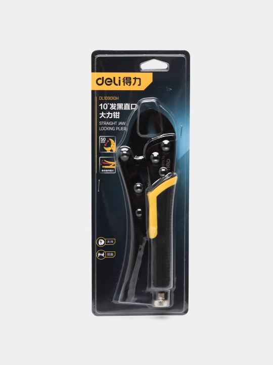 Плоскогубцы прямые с фиксацией Deli DL109010H - 