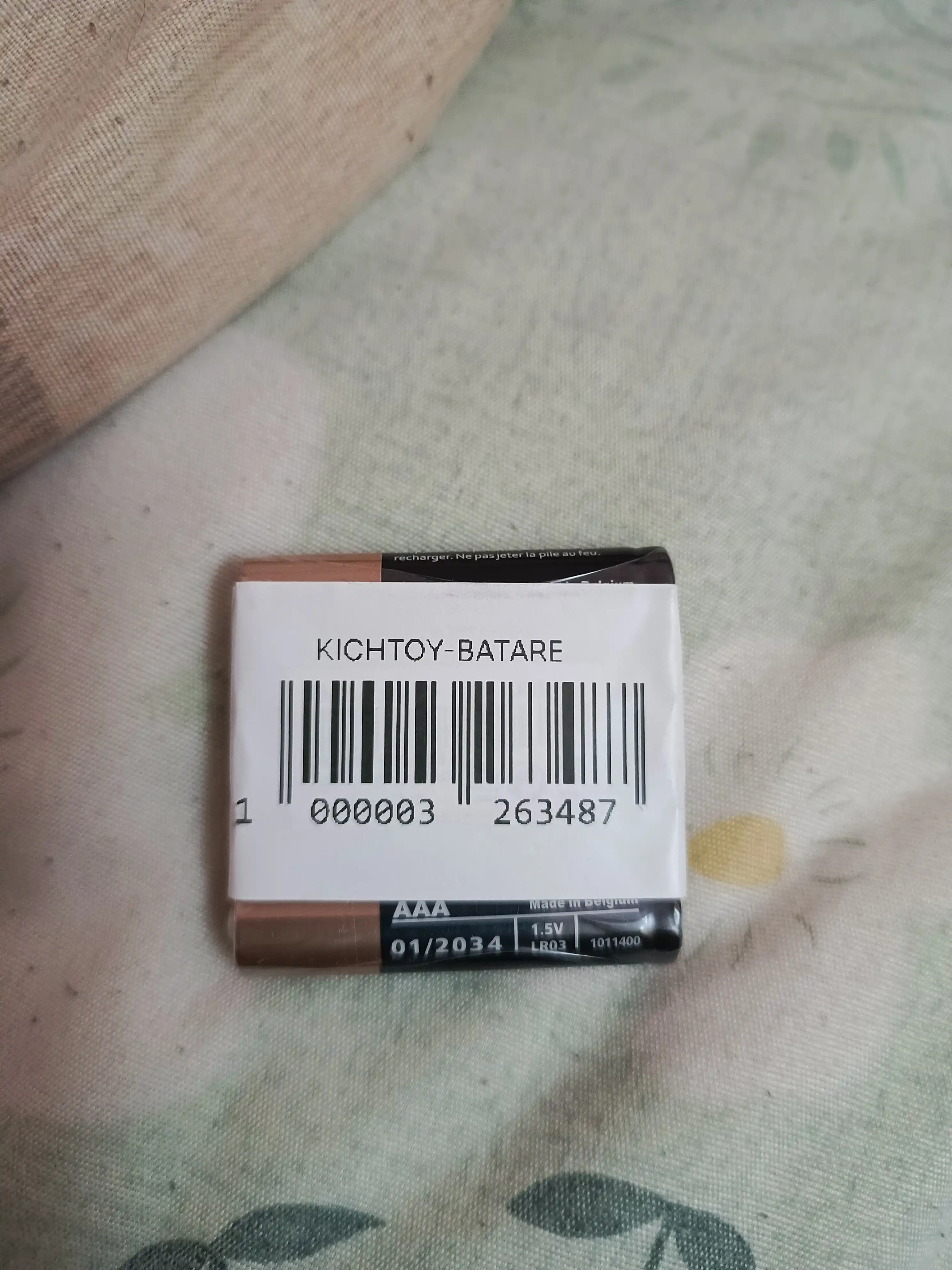 Batareyka Duracell Kichik AAA, 4 dona