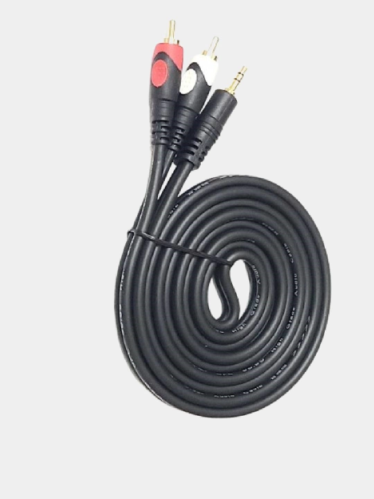 Audio kabel 3.5 mm, shteker - 2 RCA, AUX