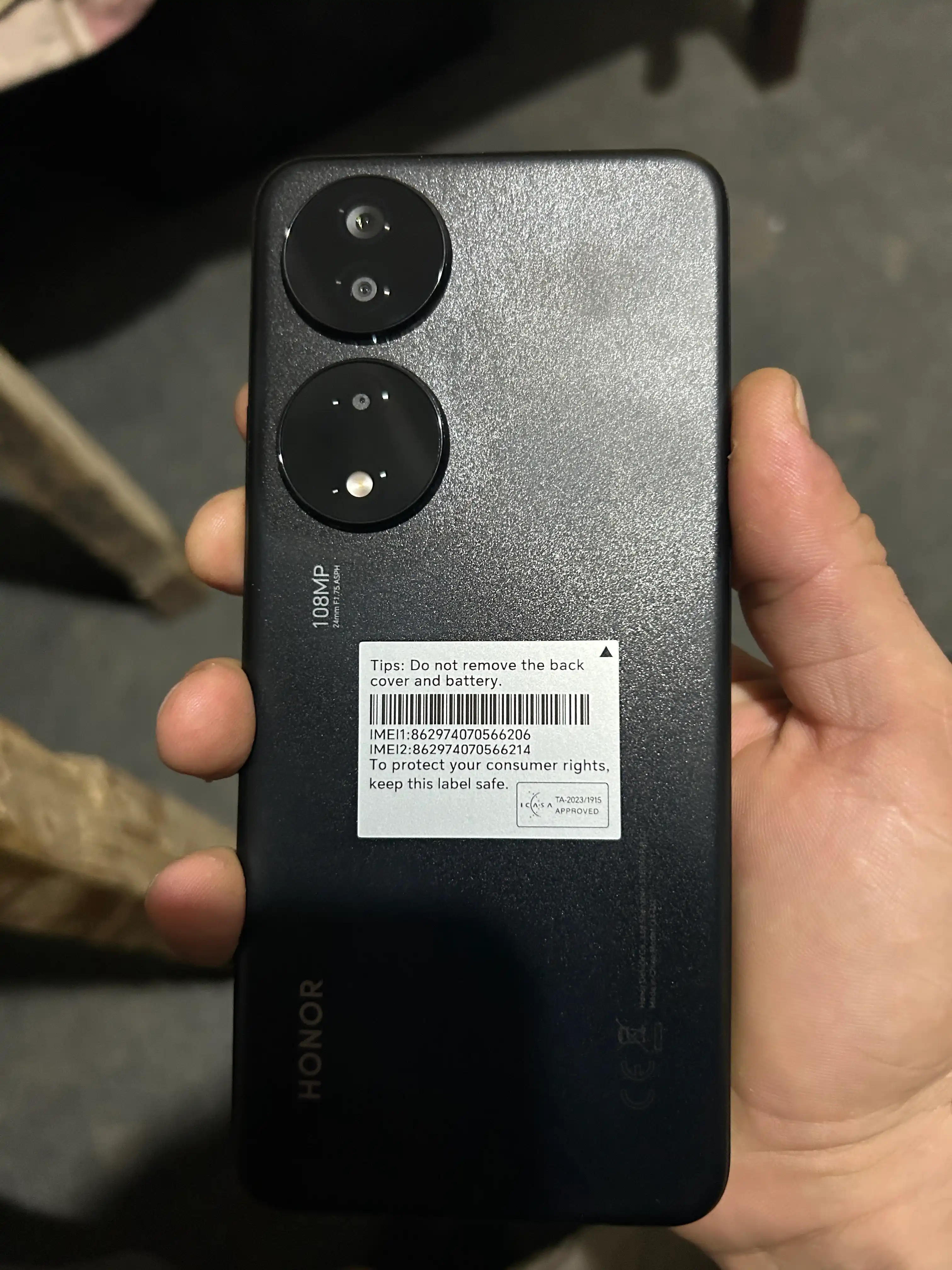 Smartfon Honor X7b 8/128GB, 6/256GB, katta 6.8 FullHD+ ekran, LTE