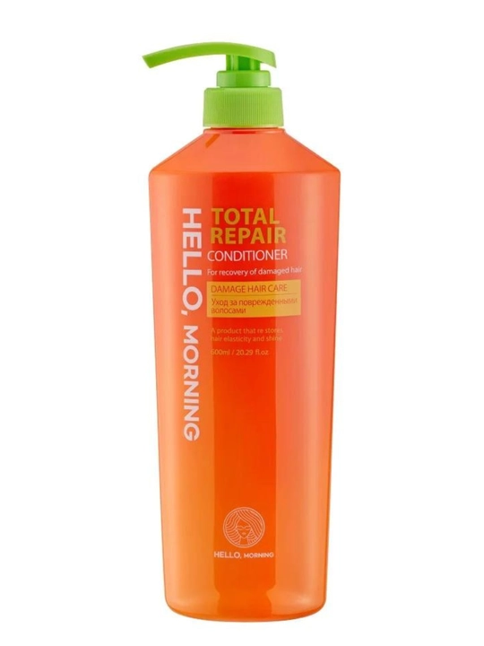 Shikastlangan sochlar uchun konditsioner Hello Morning Hair Conditioner Total Repair, 600 ml