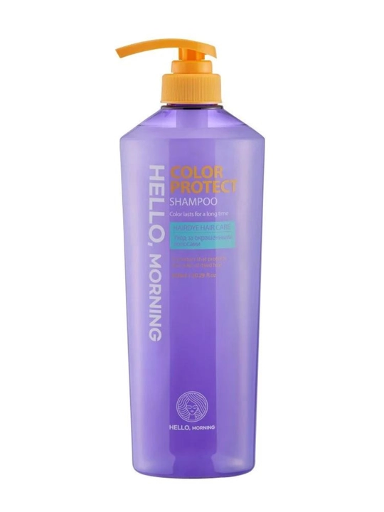 Шампунь для окрашенных волос Hello Morning Hair Shampoo Color Protect, 600 мл - 