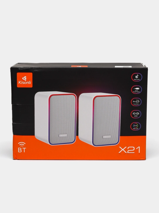 Колонка c Bluetooth Kisonli X20, Х21, Х22, RGB с подсветкой