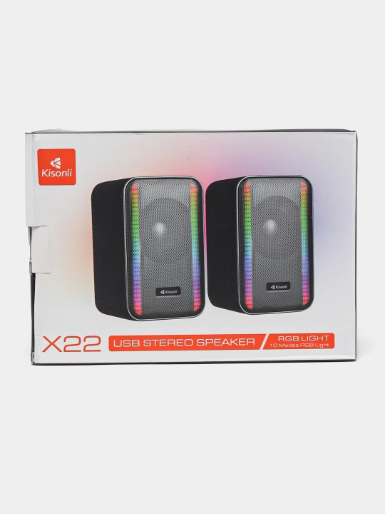 Колонка c Bluetooth Kisonli X20, Х21, Х22, RGB с подсветкой