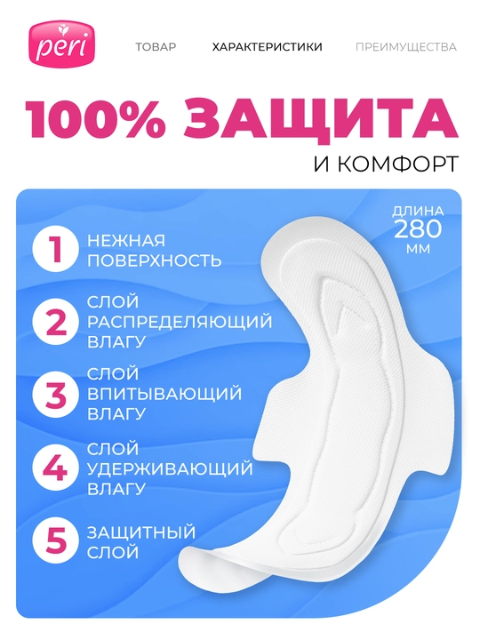 Прокладки Peri Ultra Aroma Normal Soft, 4 капли, 10 шт
