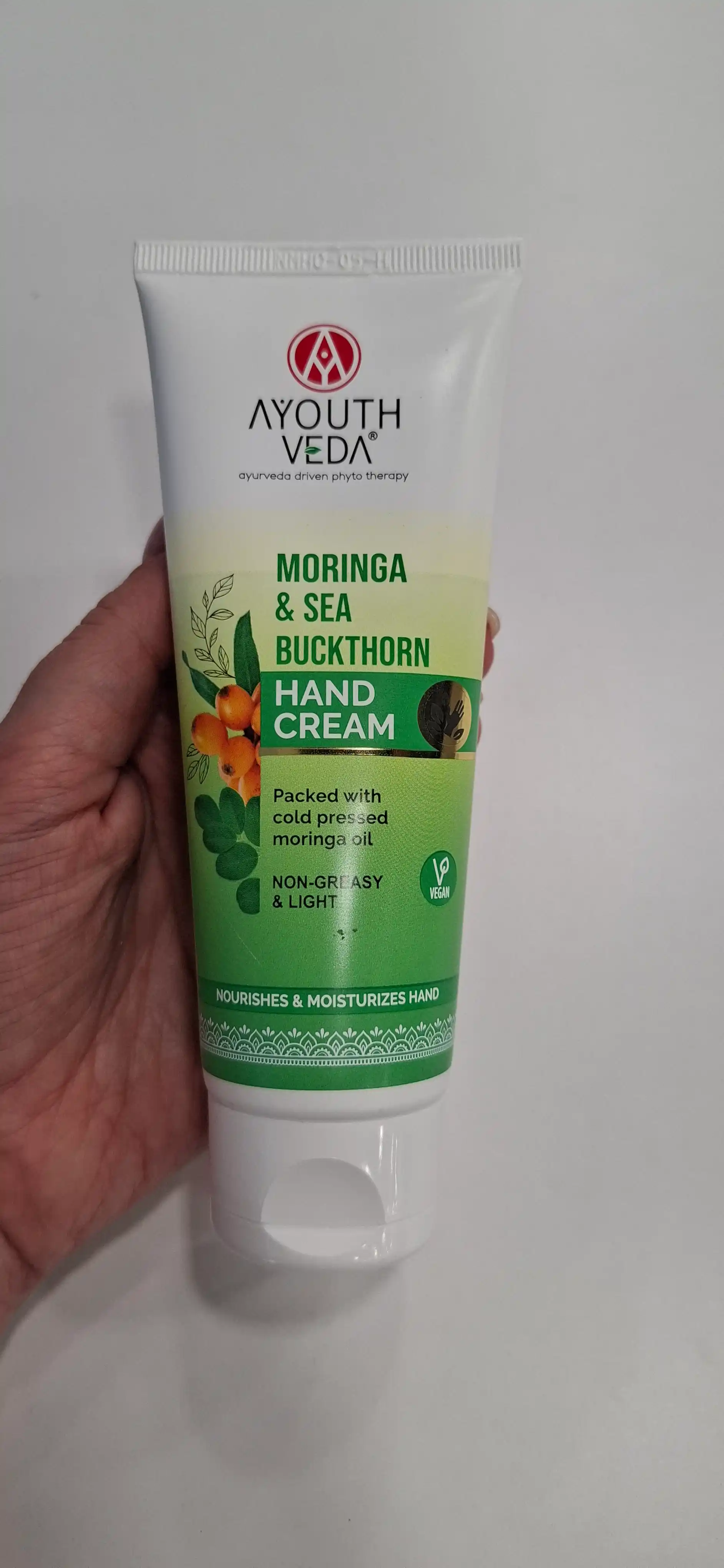 Qo'l kremi tabiiy Ayouthveda, moringa va dengiz shimoli, 100 g