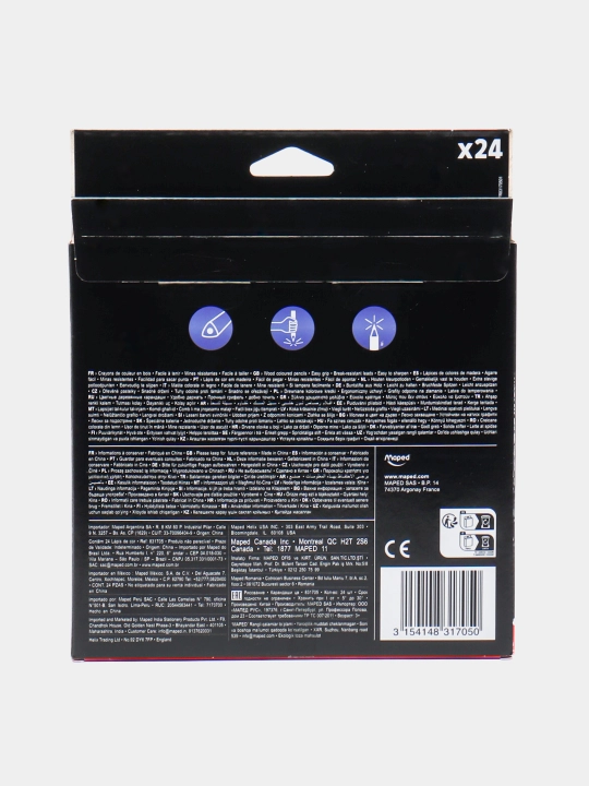 Rangli qalamlar DEEPSEA PARADISE X24 CARD BOX Maped 831705 q0000051171