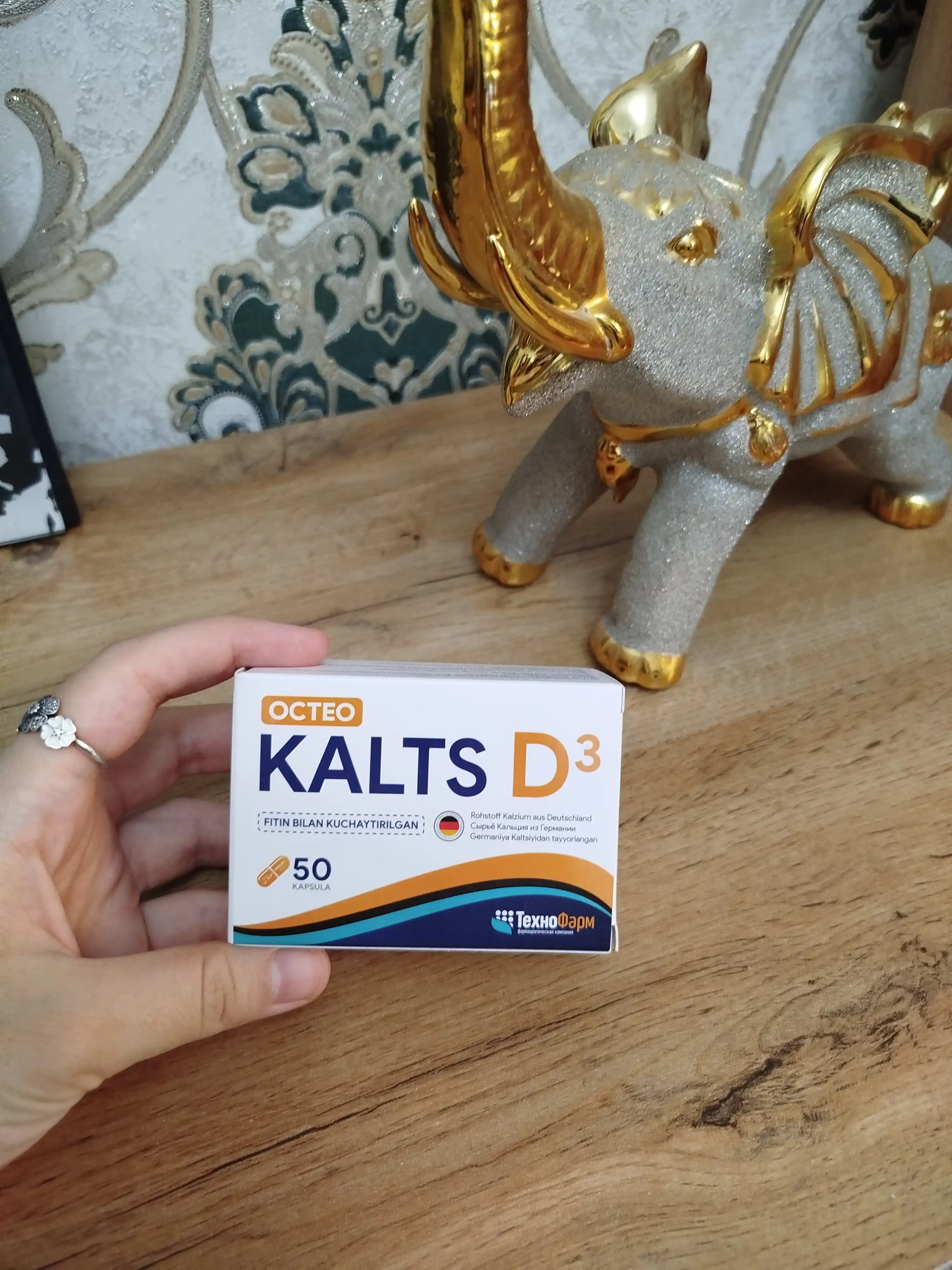 Osteo Kaltsiy + vitamin D3, kapsula shaklida, 50 dona