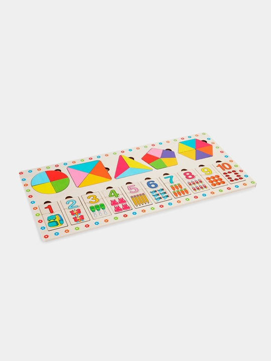 Ta'limiy yog'och jumboq o'yini Tangram, magnitli, tangram vazifalar bilan, tetris