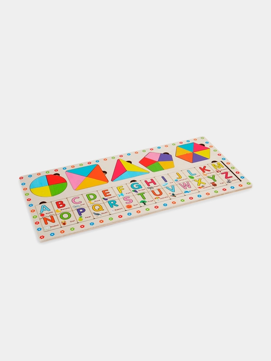 Ta'limiy yog'och jumboq o'yini Tangram, magnitli, tangram vazifalar bilan, tetris