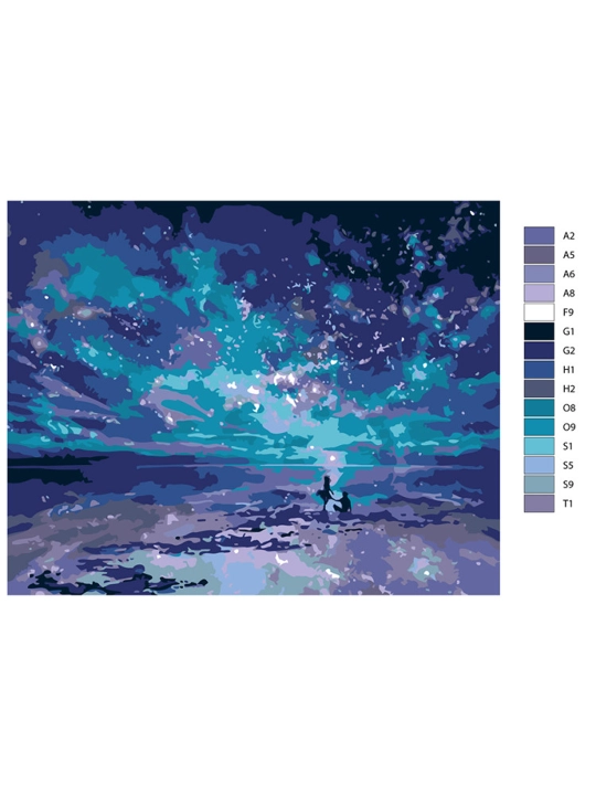 Картина рисование по номерам ARTERY "Абстракция", раскраска на холсте, 40 * 50 см