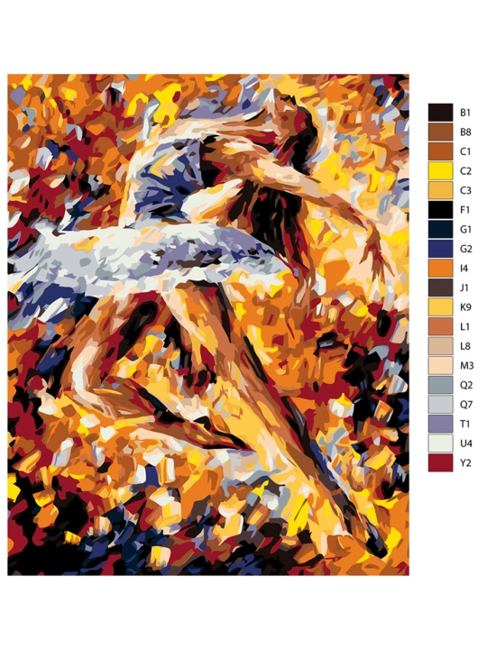 Картина рисование по номерам ARTERY "Абстракция", раскраска на холсте, 40 * 50 см