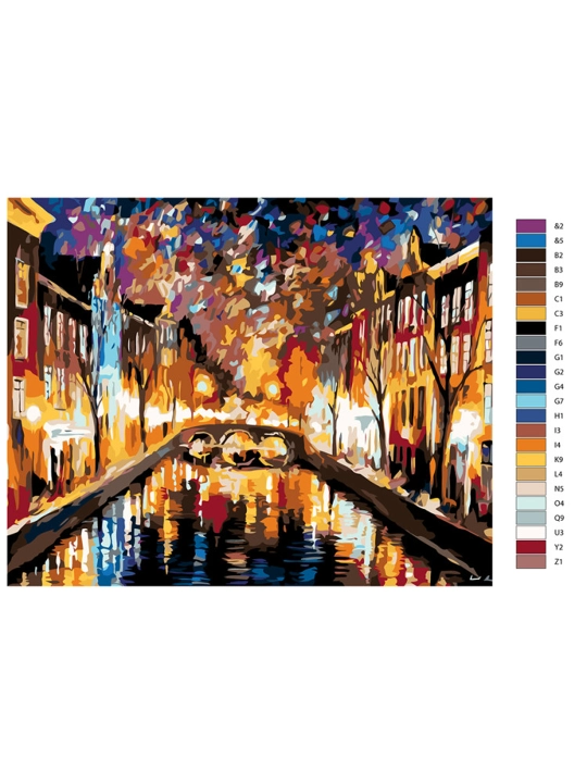 Картина рисование по номерам ARTERY "Абстракция", раскраска на холсте, 40 * 50 см