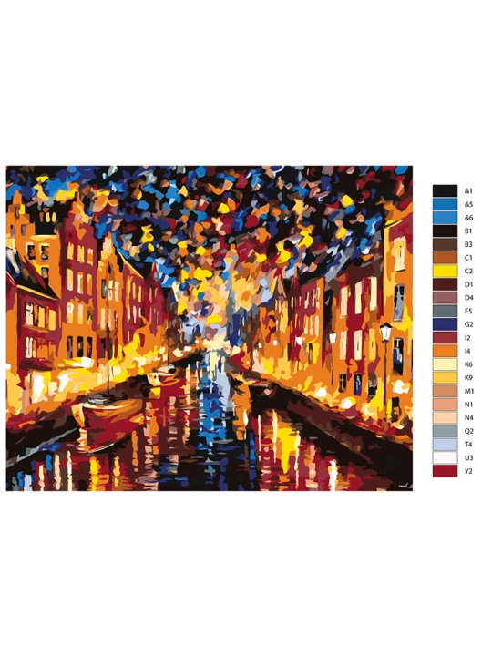 Raqamlar bo'yicha rasm chizish ARTERY "Abstraksiya", holstda chizmachilik, 40 * 50 sm