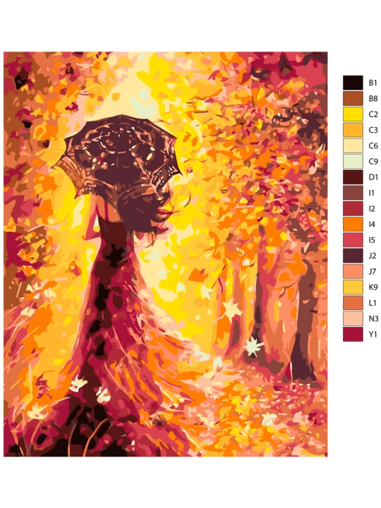 Raqamlar bo'yicha rasm chizish ARTERY "Abstraksiya", holstda chizmachilik, 40 * 50 sm