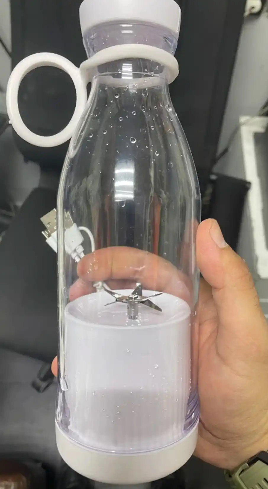 Ko‘chma simsiz mini blender, smuzi, sharbatlar va bolalar pyuresi uchun sheyker, 350 ml