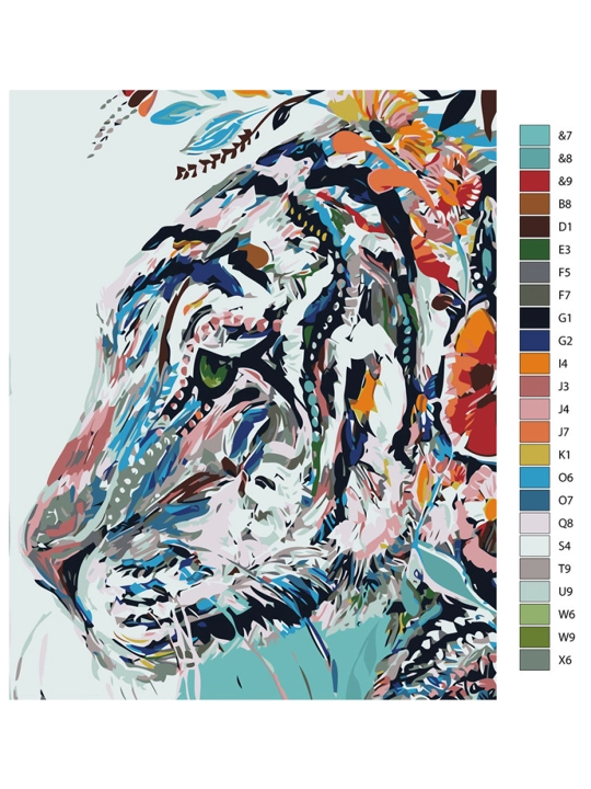 Картина рисование по номерам ARTERY "Абстракция", раскраска на холсте, 40 * 50 см