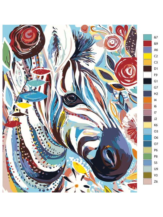 Картина рисование по номерам ARTERY "Абстракция", раскраска на холсте, 40 * 50 см