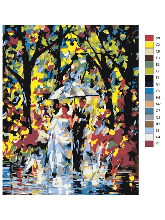 Картина рисование по номерам ARTERY "Абстракция", раскраска на холсте, 40 * 50 см