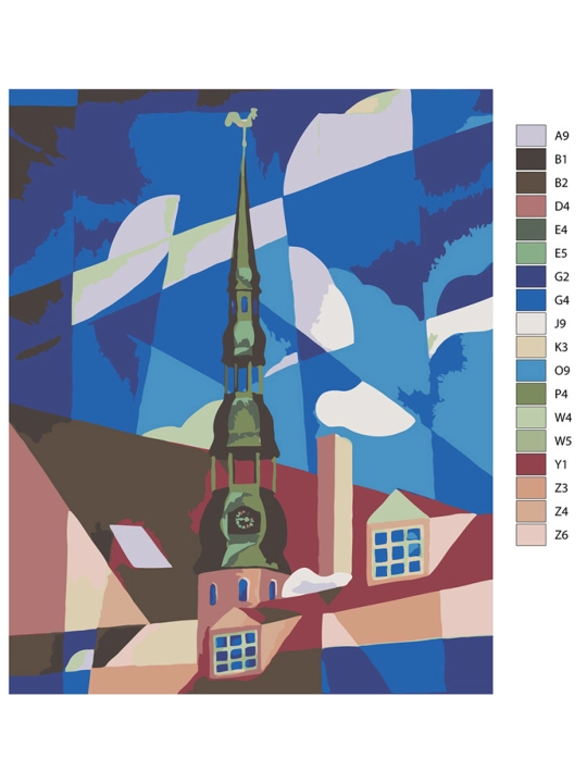 Картина рисование по номерам ARTERY "Абстракция", раскраска на холсте, 40 * 50 см