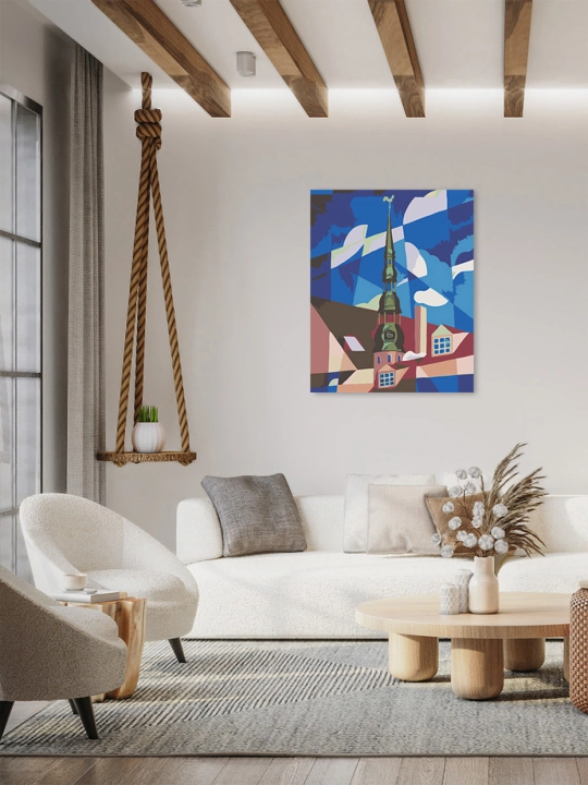 Картина рисование по номерам ARTERY "Абстракция", раскраска на холсте, 40 * 50 см