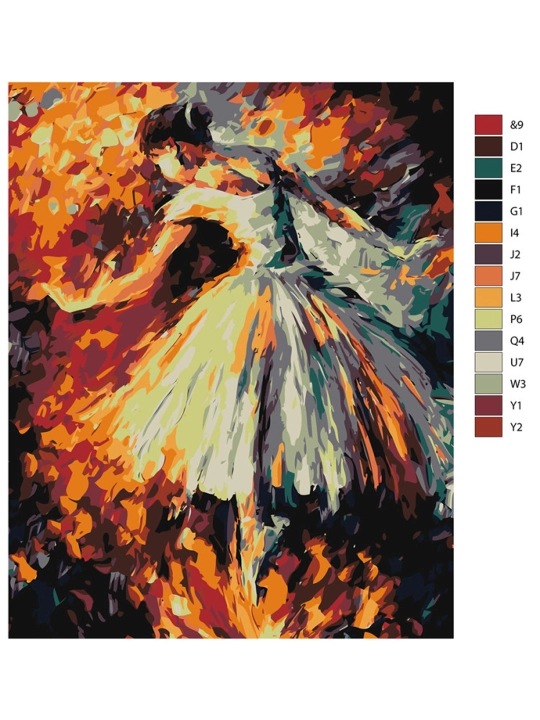 Картина рисование по номерам ARTERY "Абстракция", раскраска на холсте, 40 * 50 см