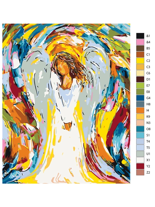 Картина рисование по номерам ARTERY "Абстракция", раскраска на холсте, 40 * 50 см