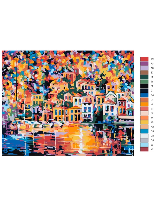 Картина рисование по номерам ARTERY "Абстракция", раскраска на холсте, 40 * 50 см