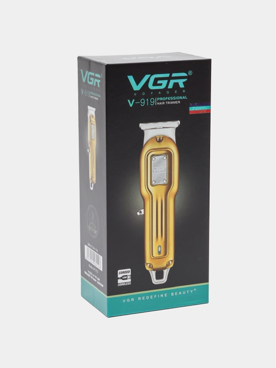 VGR, профессиональный триммер, беспроводной, для стрижки волос