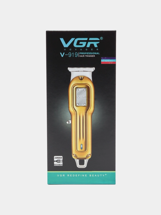 VGR, профессиональный триммер, беспроводной, для стрижки волос