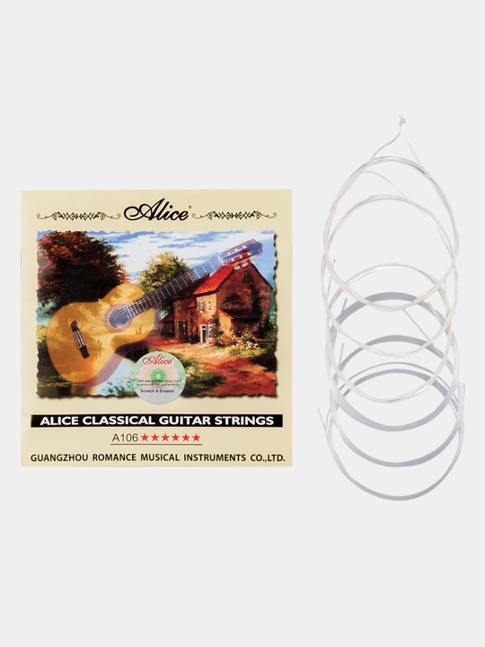 Gitara Torlari Alice A106-H Clear Neylon klassik gitara torlari 1-6-chi