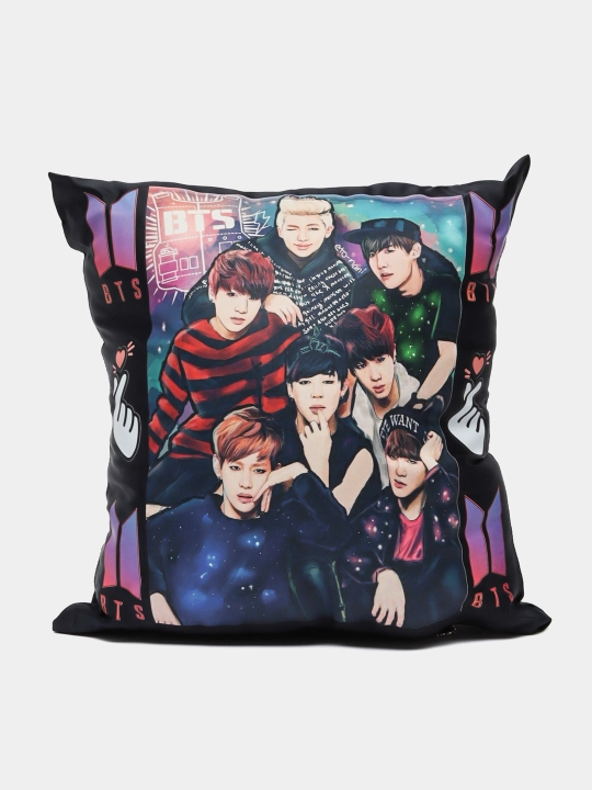 BTS guruhi bosilgan atlas yostiqlar
