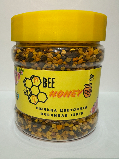 Мёд, пыльца цветочная, пчелиная, 130 г - 