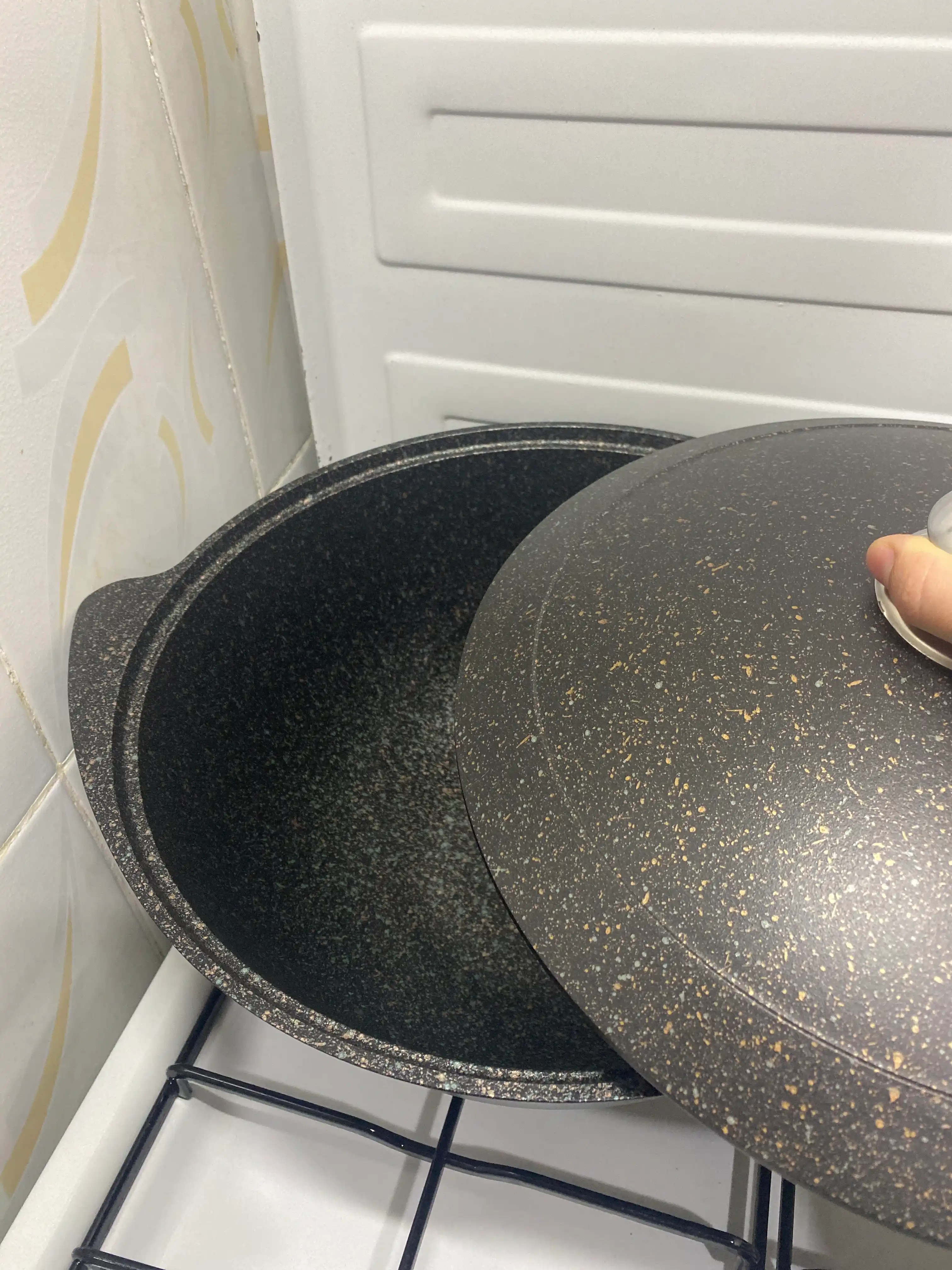 Казан для плова Kukmara, со стеклянной и не стеклянной крышкой, Granit Ultra 