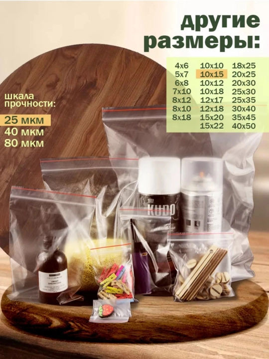Zamokli paketlar, Zip lock