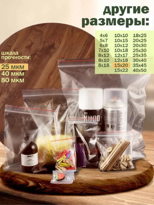 Zamokli paketlar, Zip lock