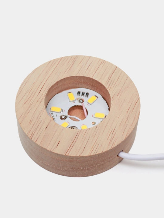 Хрустальный шар ночник 3D, антистресс, настольный светильник, LED, 7x8 см