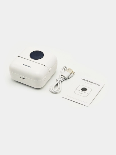 Mini termoprinter Bluetooth portativ oq Android iOS telefon uchun siyohsiz chop etish 4