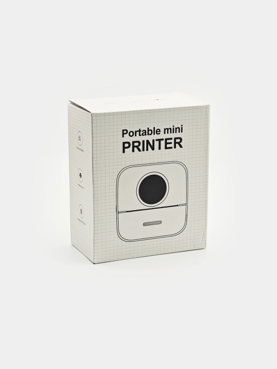 Mini termoprinter Bluetooth portativ oq Android iOS telefon uchun siyohsiz chop etish