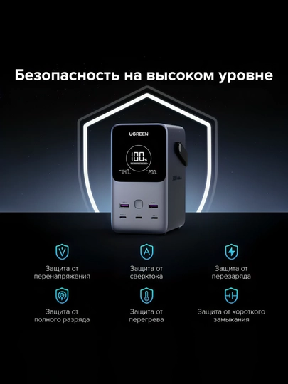 Tashqi akkumulyator UGREEN 48000 mAh 300W, noutbuk uchun, Type-C, PD 3.1 3