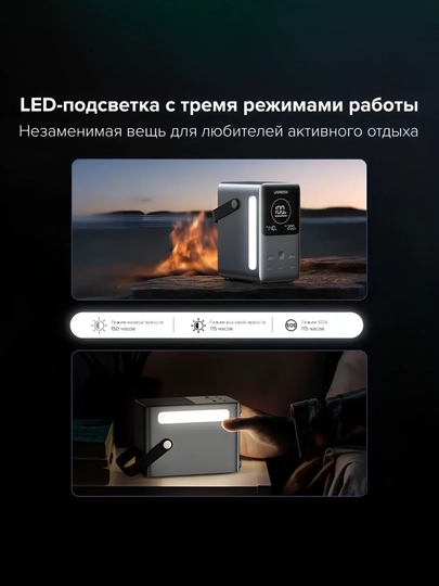 Tashqi akkumulyator UGREEN 48000 mAh 300W, noutbuk uchun, Type-C, PD 3.1 6