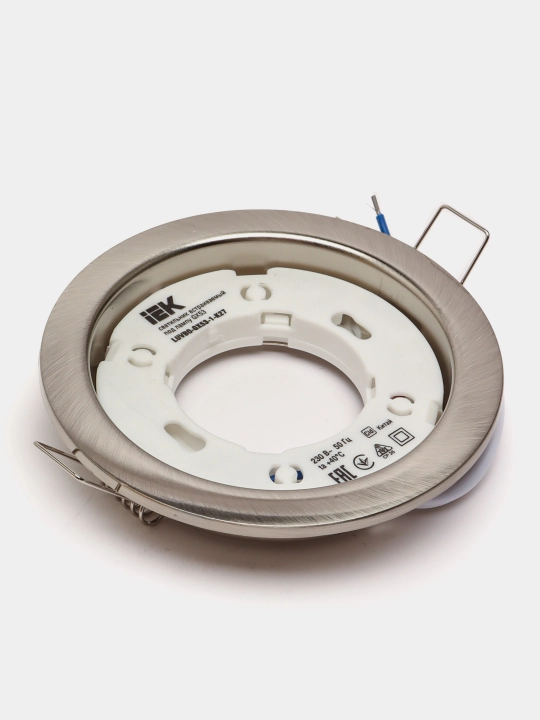 Cветильник Lighting 4114 встраиваемый под лампу GX53, хром матовый IEK