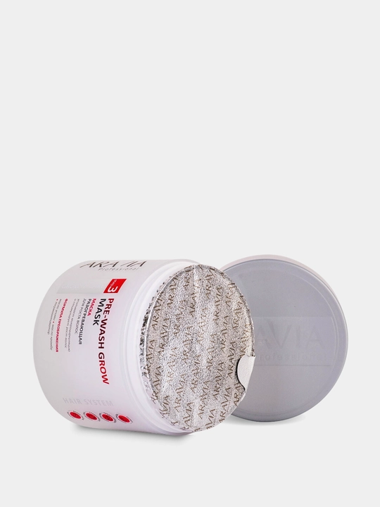 Маска разогревающая для роста волос Pre-Wash Grow Mask, Aravia,  300 мл