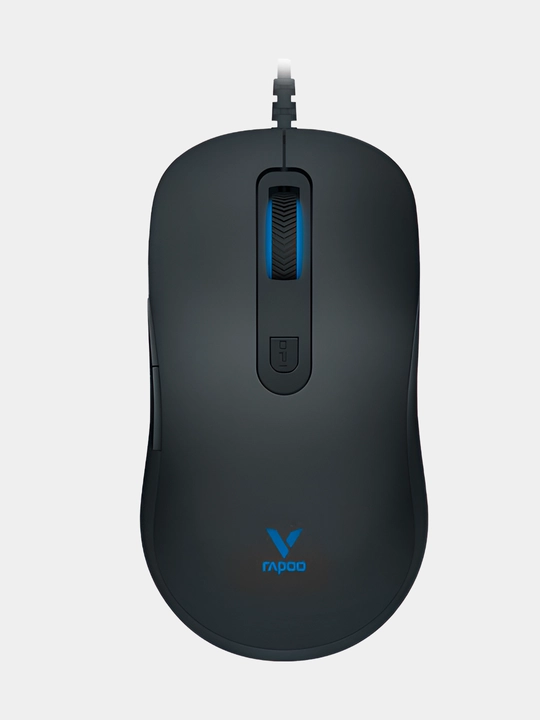 Rapoo V22S RGB li o'yin sichqonchasi, 6200 DPI, optik sensor, 2 ta dasturlanuvchi tugmalar