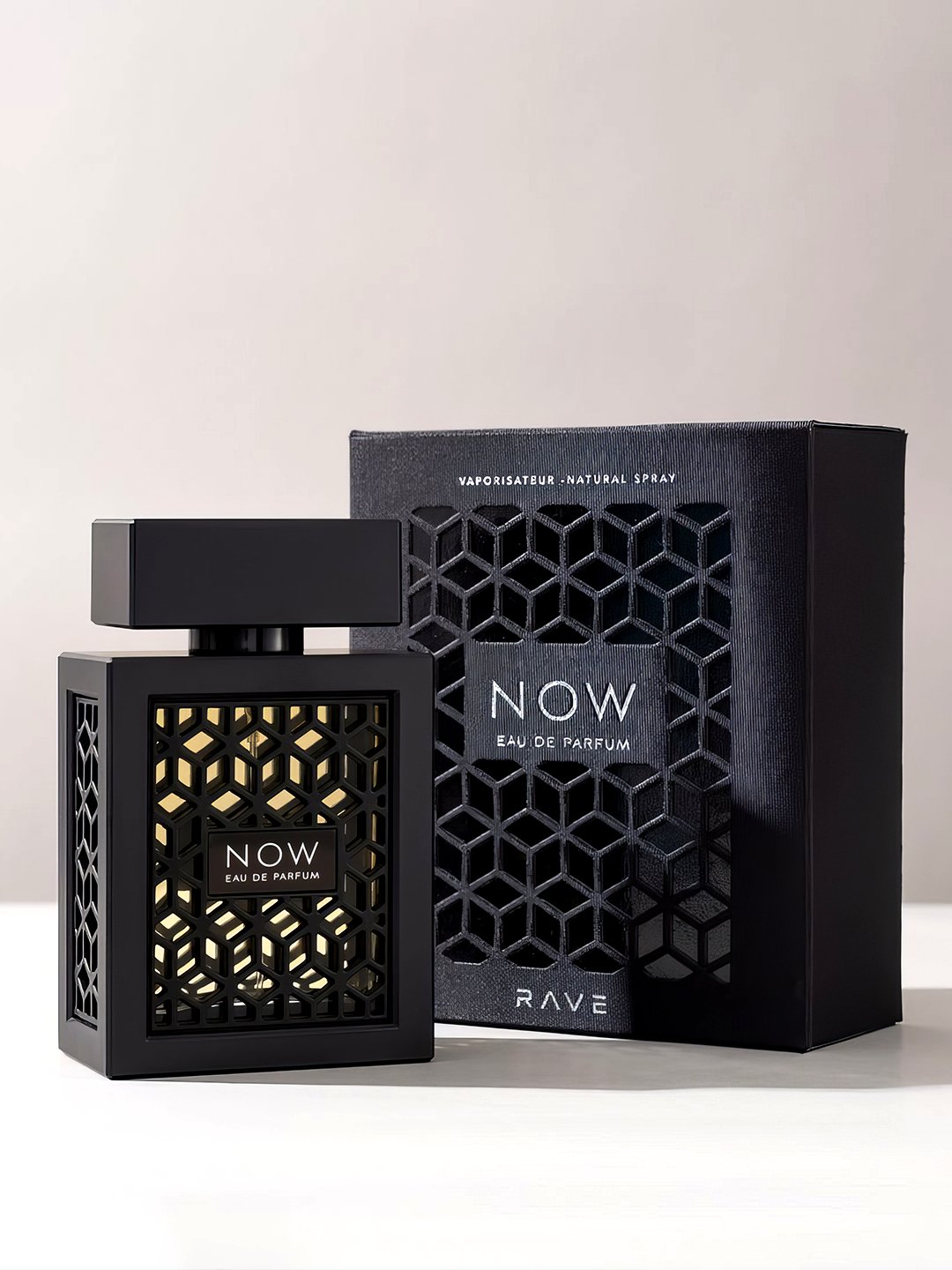 Parfyum suvi NOW Black erkaklar uchun Lattafa Rave UAE, 100 ml