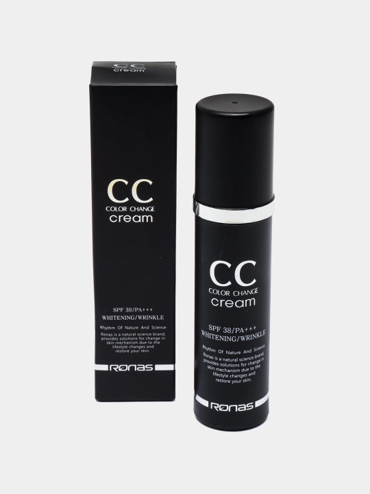 СС-крем подстраивающийся под цвет кожи, Ronas CC cream color change SPF 34/PA, 50 мл - 