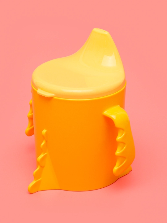 Поильник детский с ручками, твердый носик Plast Team Me Hello, Dino, 270 мл
