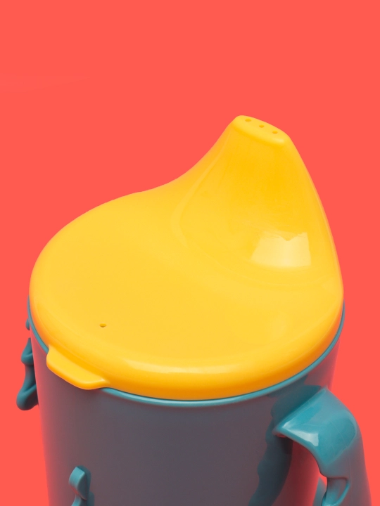 Поильник детский с ручками, твердый носик Plast Team Me Hello, Dino, 270 мл