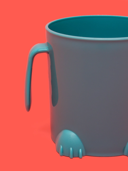 Поильник детский с ручками, твердый носик Plast Team Me Hello, Dino, 270 мл